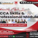 Admissions Open for ACCA Skills and Professional Module March 2025 Attempt at TSA PECHS Campus and Online via Tabanisecademy.com